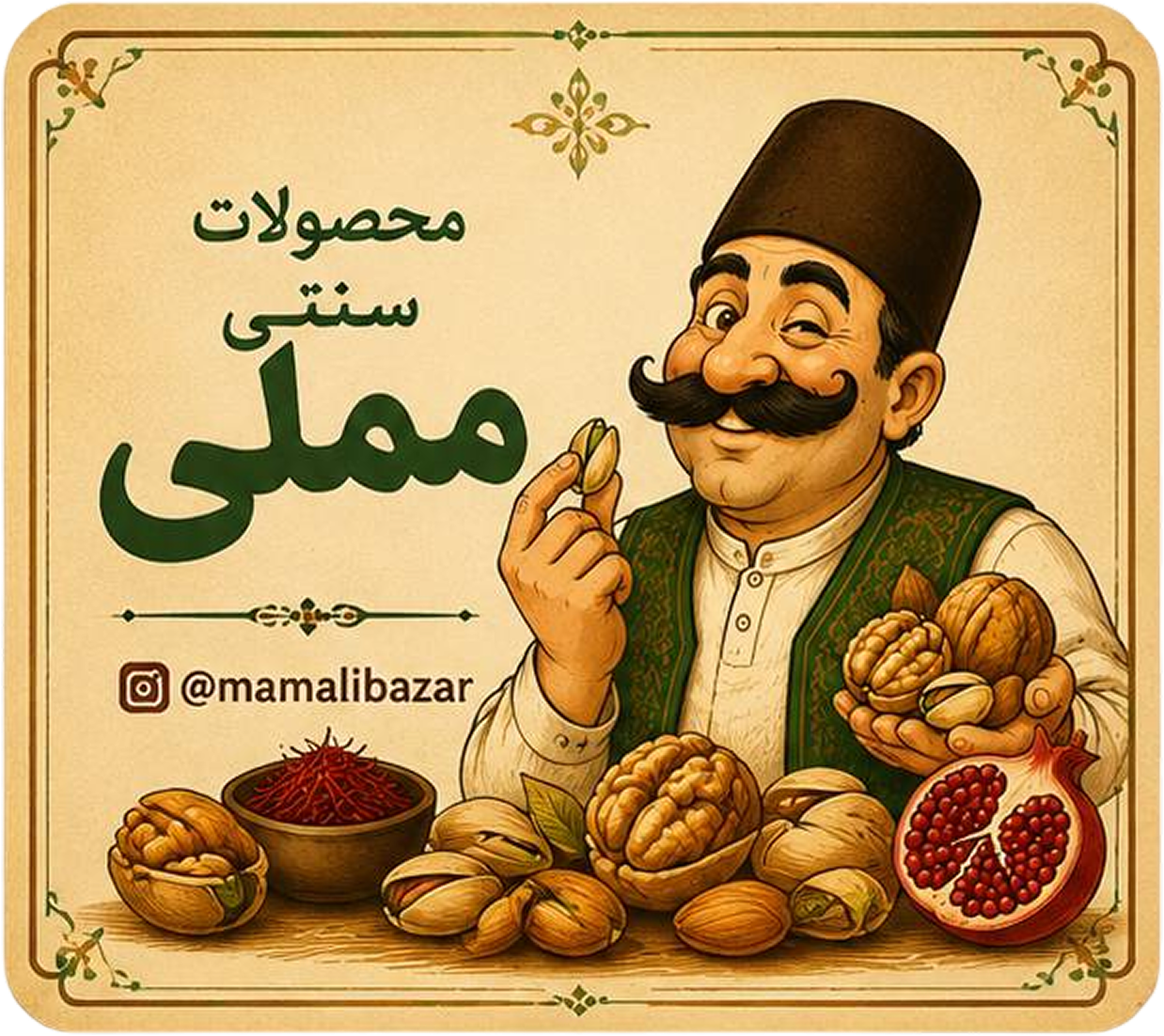 انواع خرما، آجیل و خشکبار فروشگاه مملی — خرید مستقیم از تولیدکننده